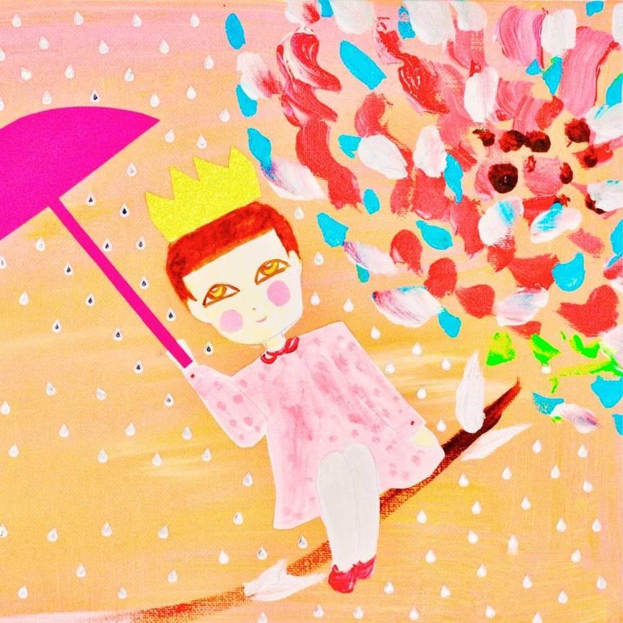 Luz Qi artwork healing illustration presenting nature-inspired beauty in Rainy Day Rhymes and Stories