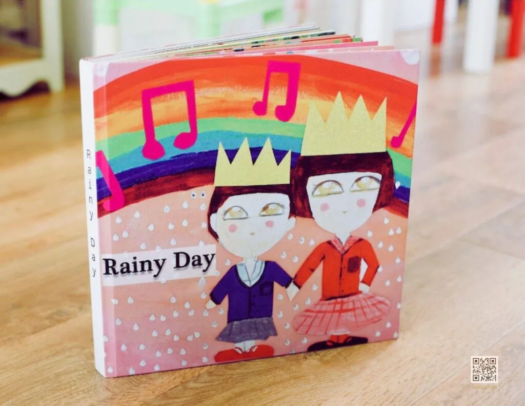 A pair of crowned kids DIDI DADA DI Rainy Day Luz Qi illustration: DIDI DADA DI Rainy Day